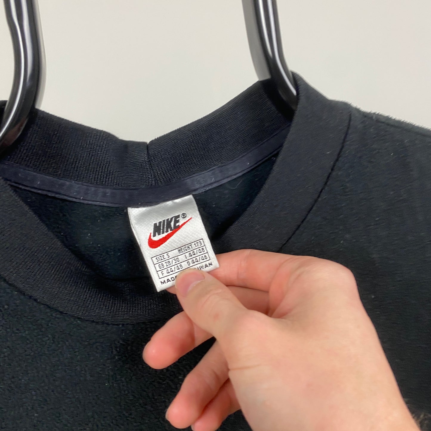 90s Nike Fleece Sweatshirt Black Small