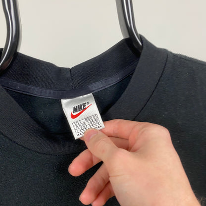 90s Nike Fleece Sweatshirt Black Small