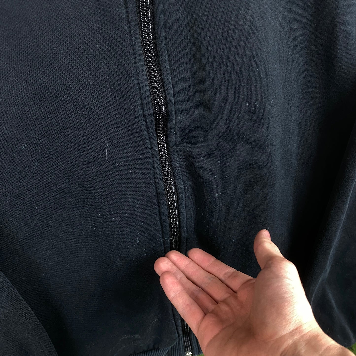 00s Nike Zip Hoodie Black Small