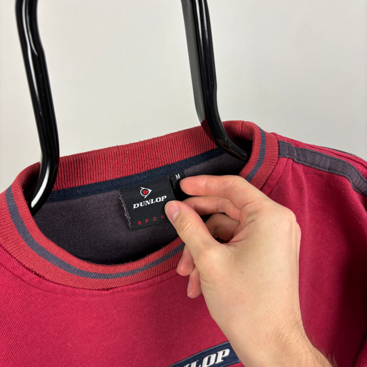 90s Dunlop Golf Box Logo Sweatshirt Red Medium