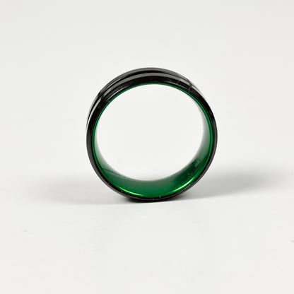 Universal Band Ring Tungsten Green