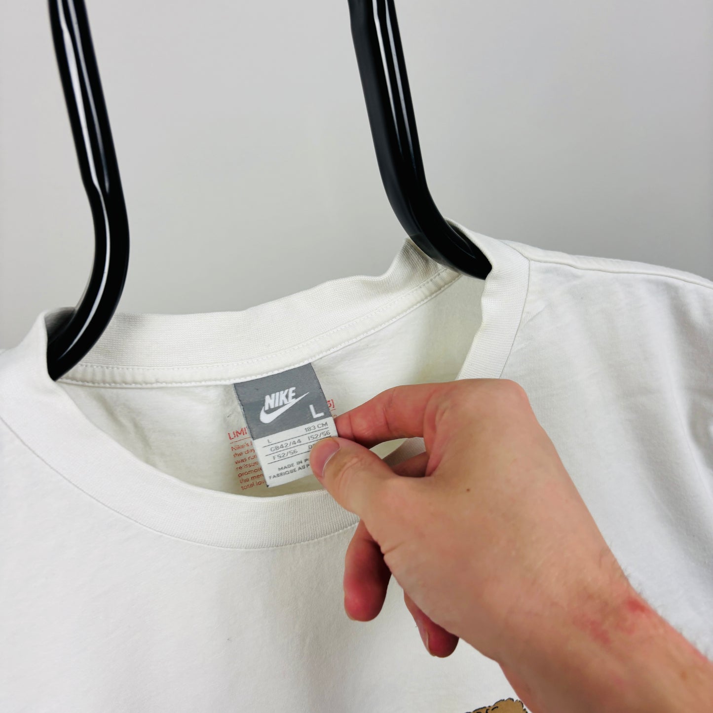 00s Nike Running Nut T-Shirt White Large