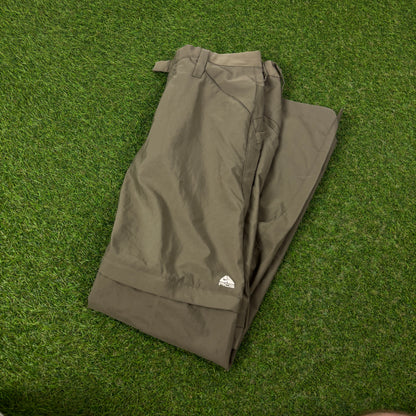 00s Nike ACG Zip Off Cargo Trousers Joggers Brown XS