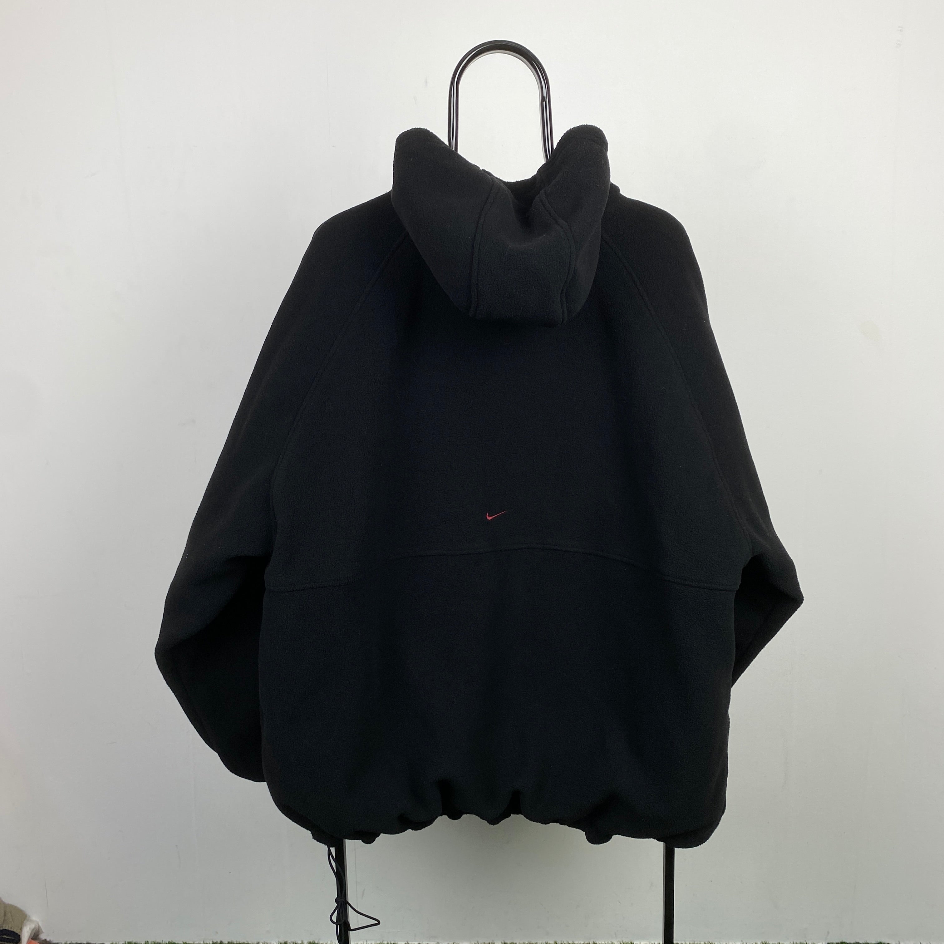 90s Nike Reversible Sidewinder Fleece Coat Jacket Black XL