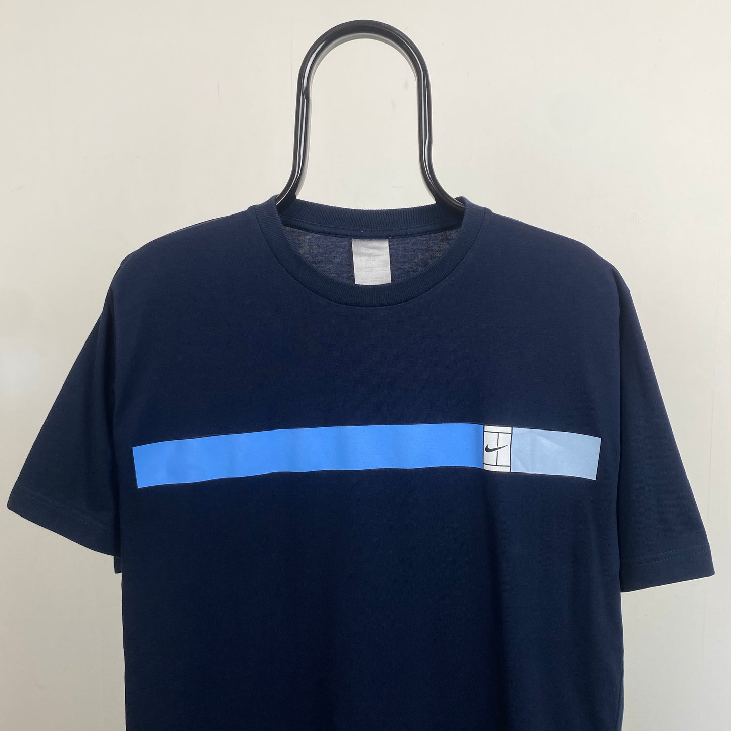 00s Nike Court T-Shirt Blue Medium