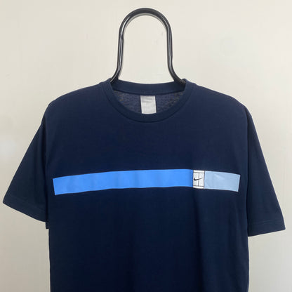 00s Nike Court T-Shirt Blue Medium