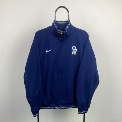 90s Nike Italy Track Jacket Blue Large