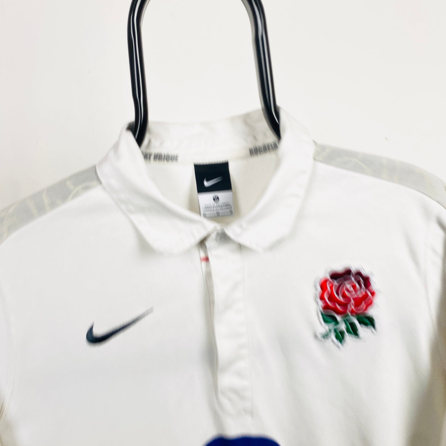 00s Nike England Rugby Sweatshirt White Medium