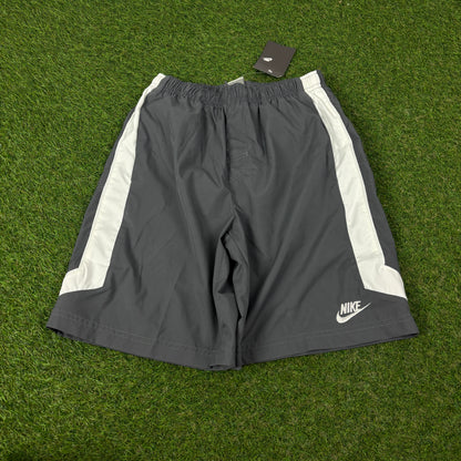 00s Nike Piping Shorts Grey XS