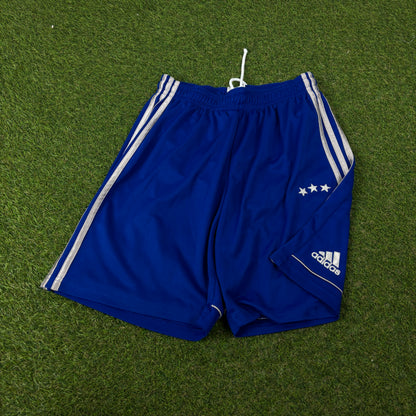 00s Adidas Fenerbahce Football Shorts Blue Medium
