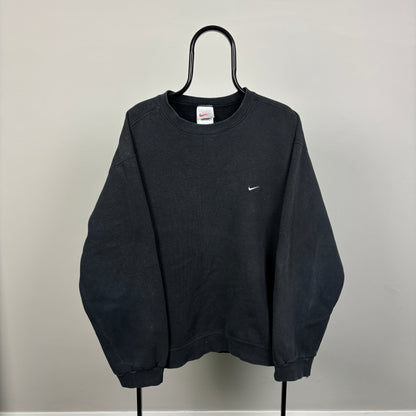 90s Nike Sweatshirt Black XL