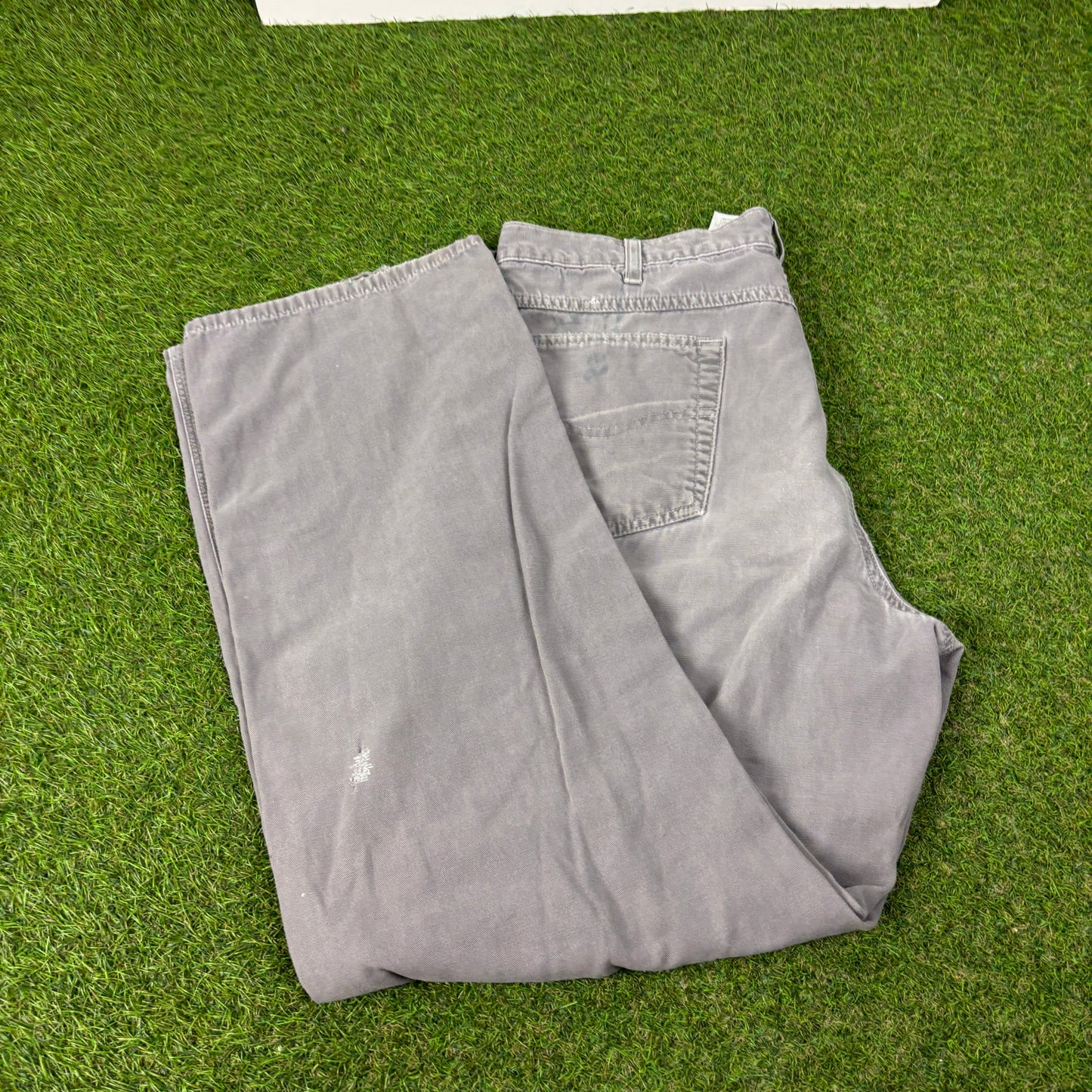 00s Carhartt Workwear Trousers Joggers Grey Large 36x32