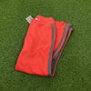 00s Nike Cotton Joggers Red XS