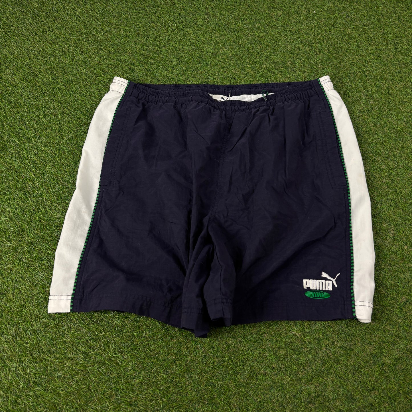 00s Puma King Shorts Blue XXL