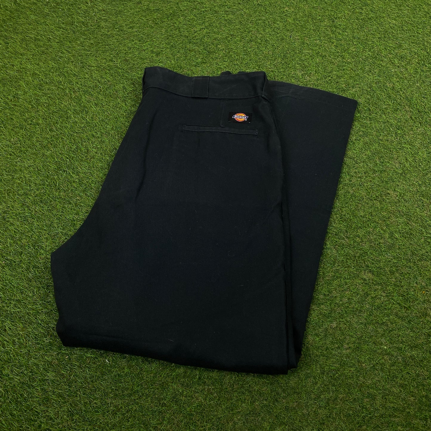 Retro Dickies Cargo Trousers Joggers Black XL