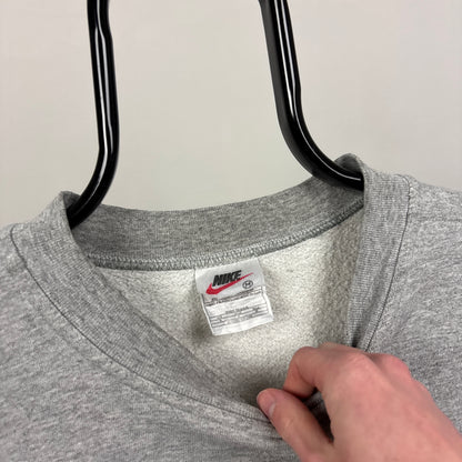 90s Nike Sweatshirt Grey Medium