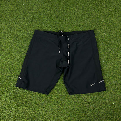 00s Nike Running Set Jacket + Shorts Black Women’s XL