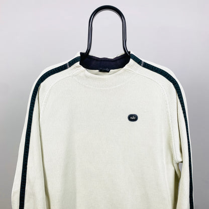 00s Nike Ribbed Sweatshirt Brown Medium