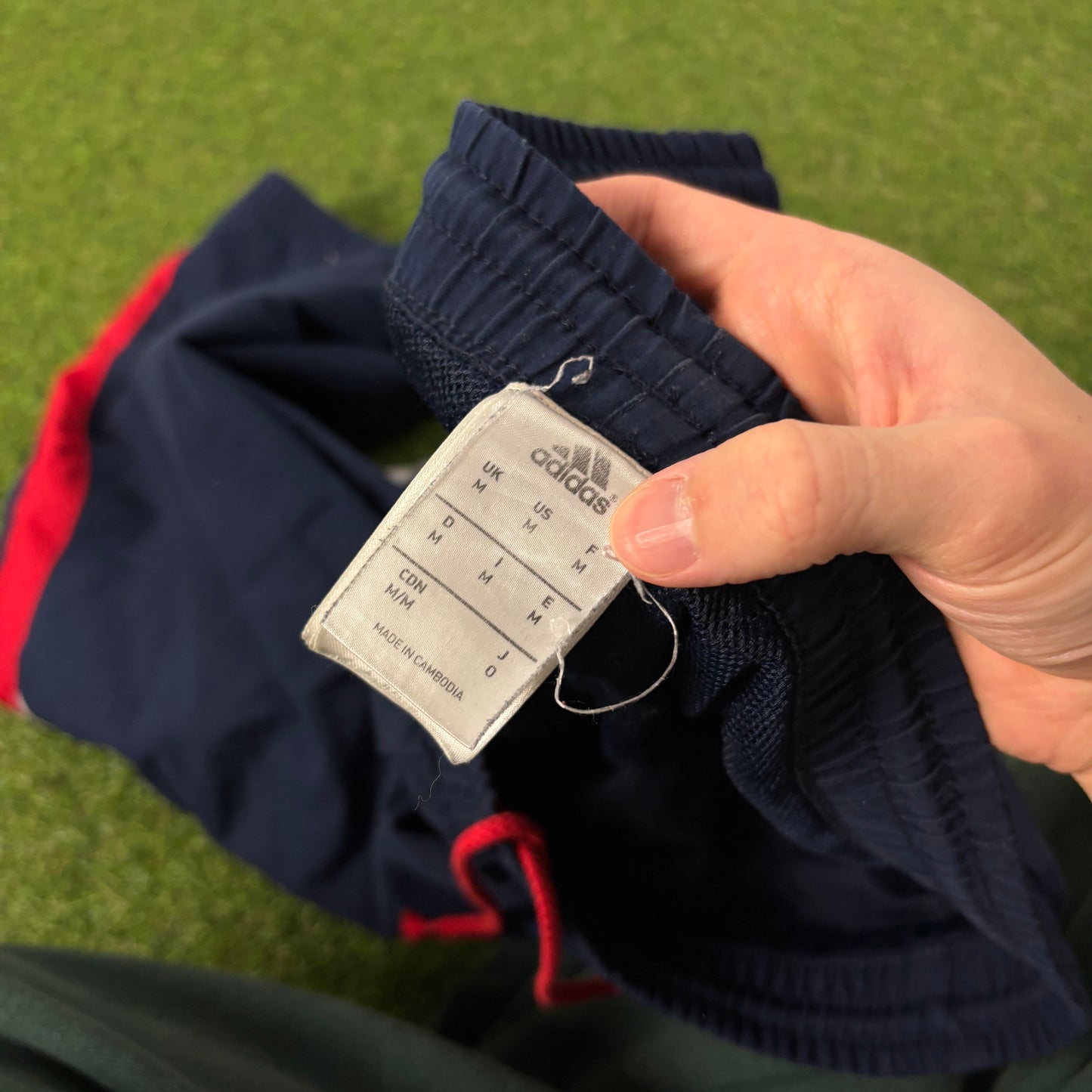 00s Adidas Piping Joggers Blue Medium