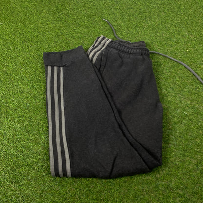 00s Adidas Cotton Joggers Grey Large