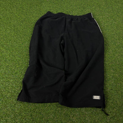 00s Umbro Piping Zip Pocket Shorts Black Small