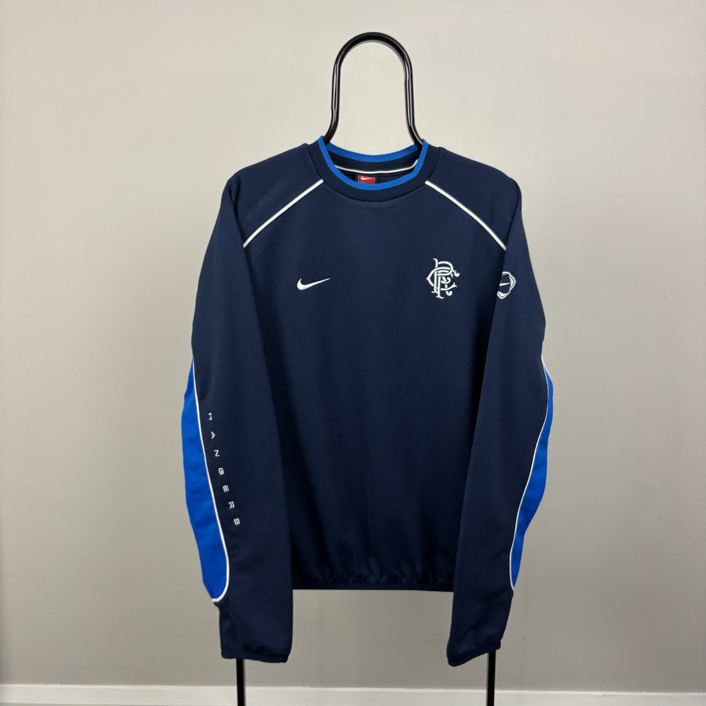 00s Nike Rangers Sweatshirt Blue Medium