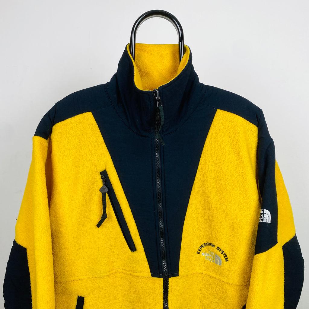 Retro The North Face Expedition Fleece Sweatshirt Yellow XL