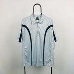 90s Nike Dri-Fit 1/4 Zip T-Shirt Grey XL