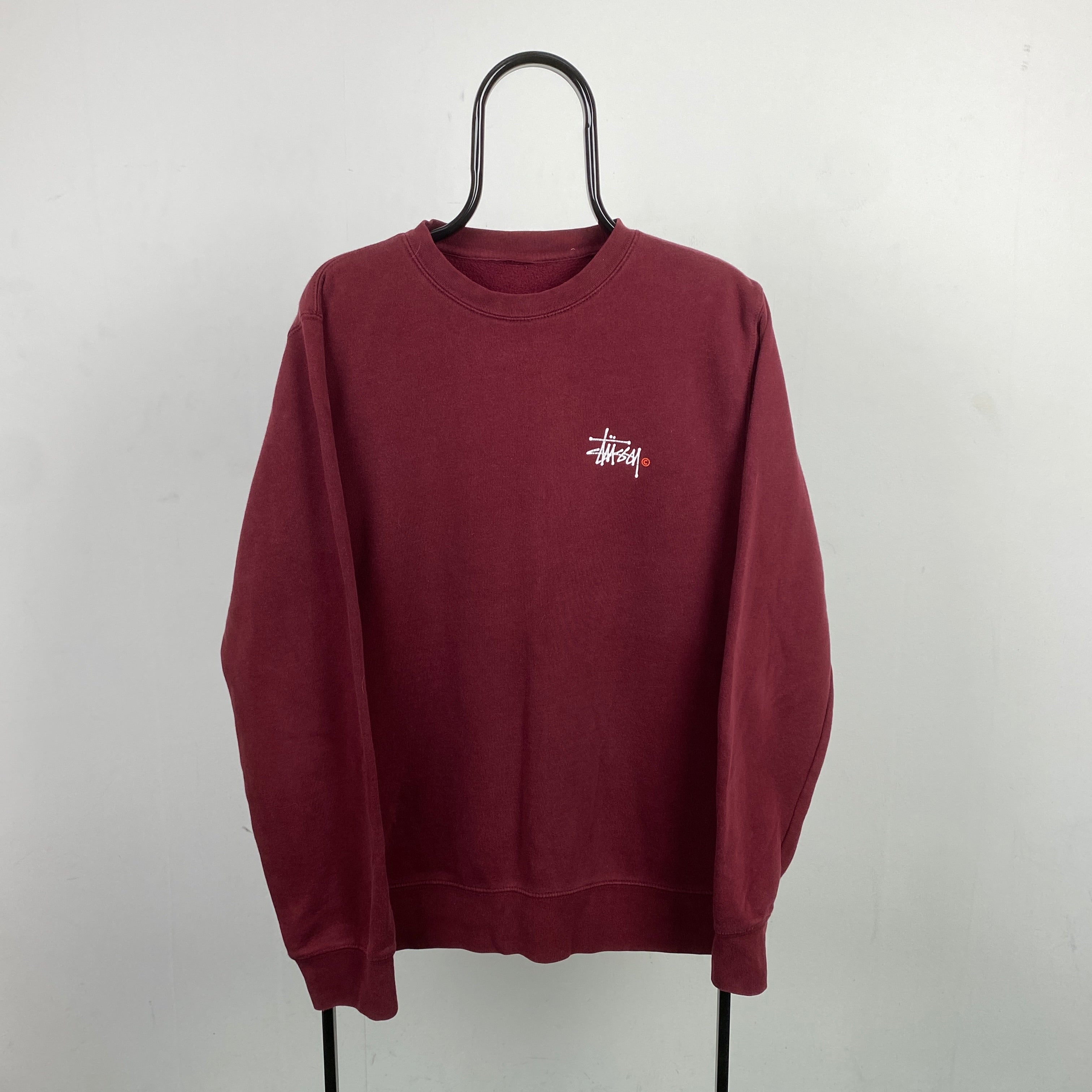 Retro 90s Stussy Sweatshirt Red XL