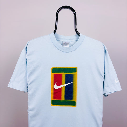 90s Nike Challenge Court T-Shirt Baby Blue Medium