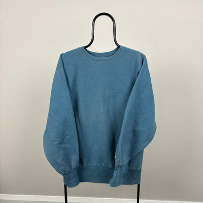 90s Champion Reverse Weave Sweatshirt Blue Large