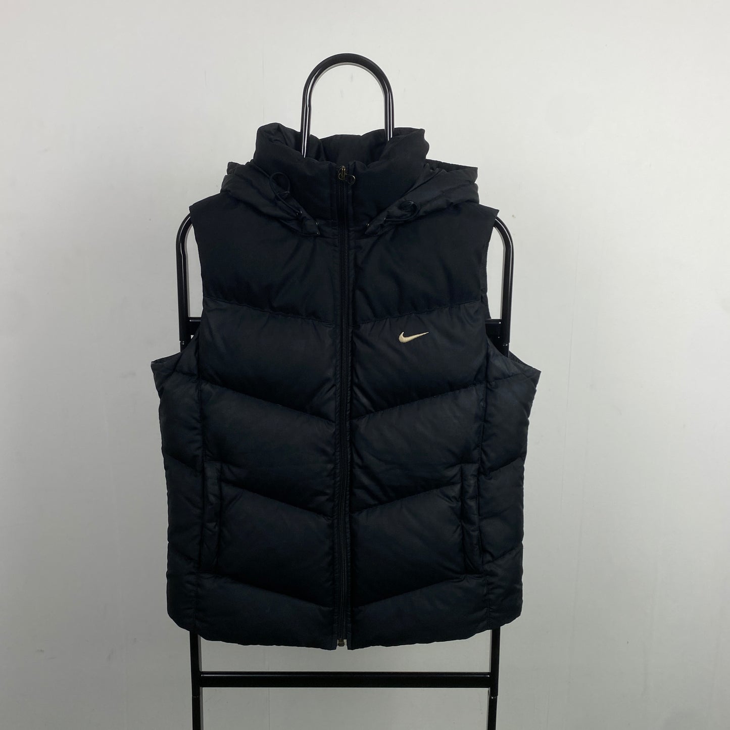 00s Nike Puffer Gilet Jacket Black Medium