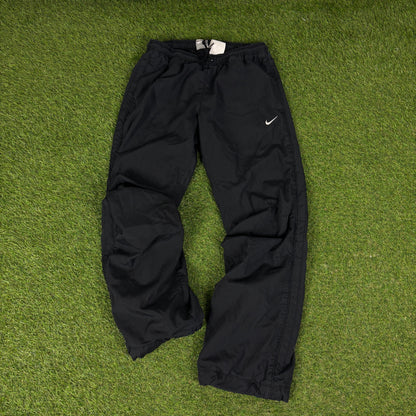 00s Nike Piping Tracksuit Jacket + Joggers Set Black Large