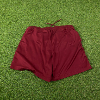 00s Nike Football Shorts Red Small