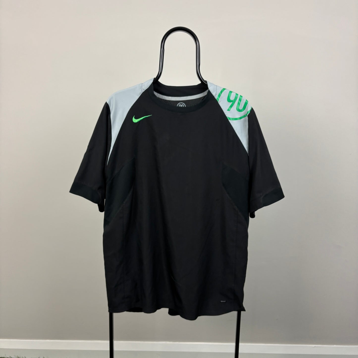 00s Nike T90 Football T-Shirt Black Large