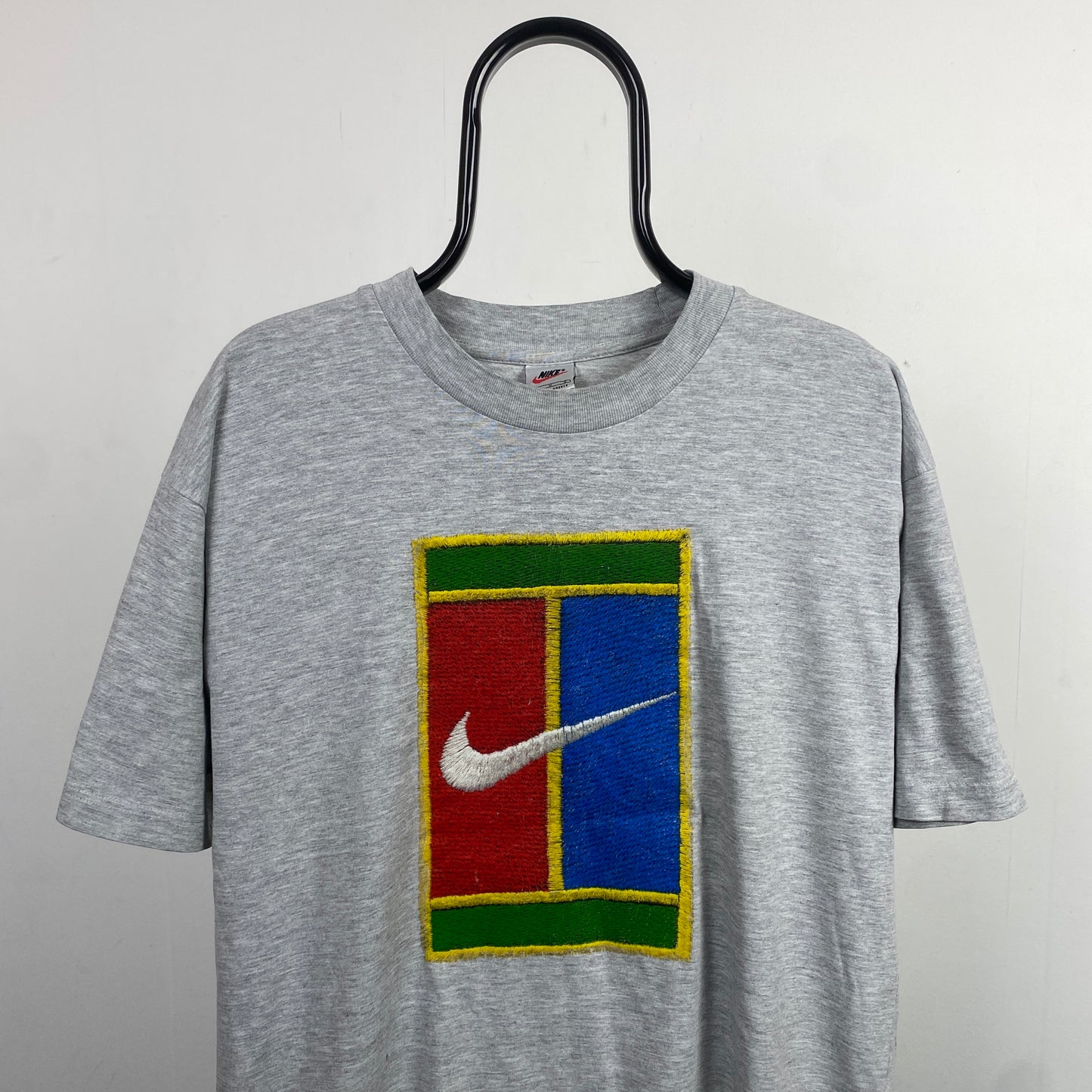 90s Nike Challenge Court T-Shirt Grey Medium