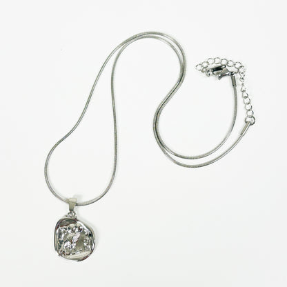 Vintage Owl Necklace Silver
