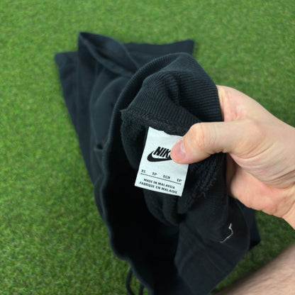 00s Nike Wide Leg Cotton Joggers Black XS
