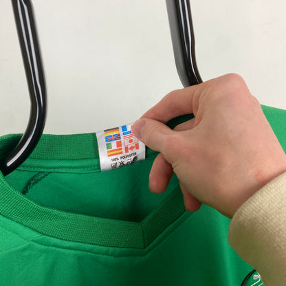 Retro 90s Ireland Football Shirt T-Shirt Green XL