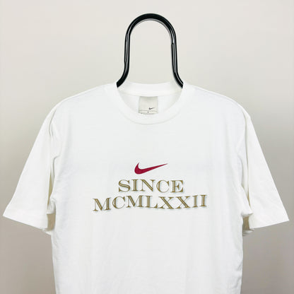 00s Nike Roman Numerals T-Shirt White Medium