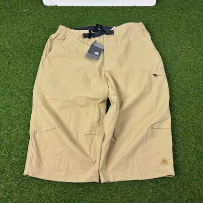 00s Nike ACG Belted Cargo Shorts Brown Large