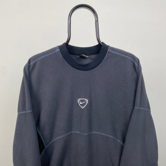 00s Nike Fleece Sweatshirt Grey Medium