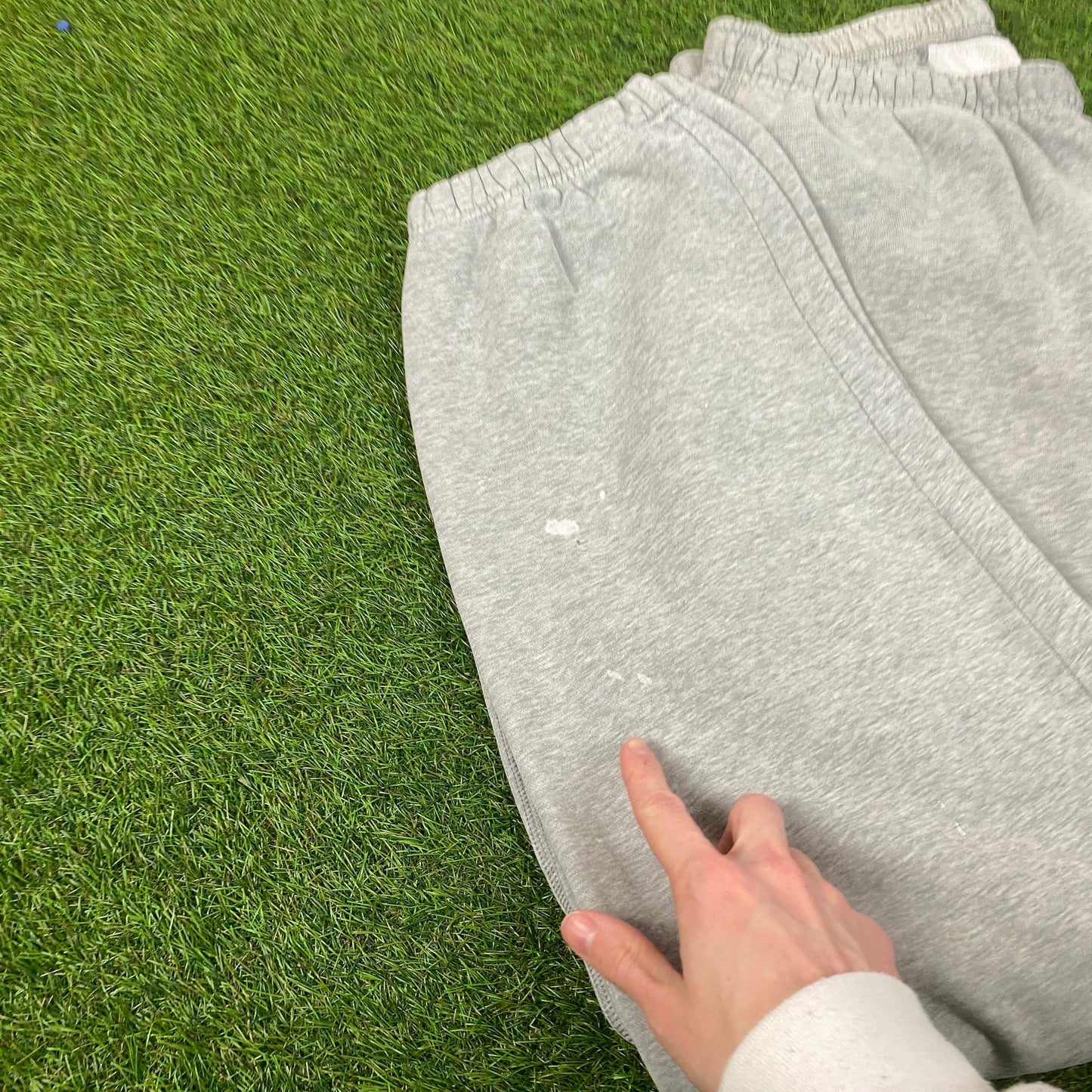 00s Nike Wide Leg Cotton Joggers Grey Large