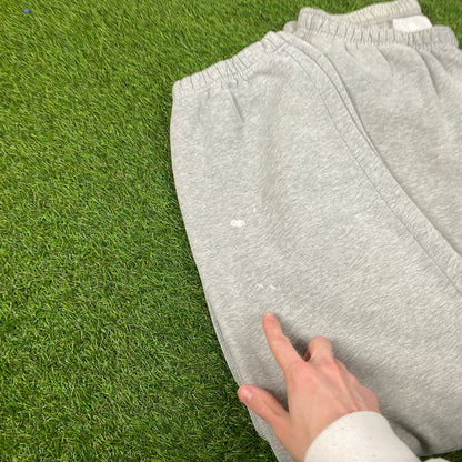 00s Nike Wide Leg Cotton Joggers Grey Large