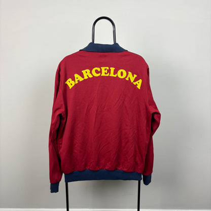 00s Adidas I Love Barcelona Jacket Red XL
