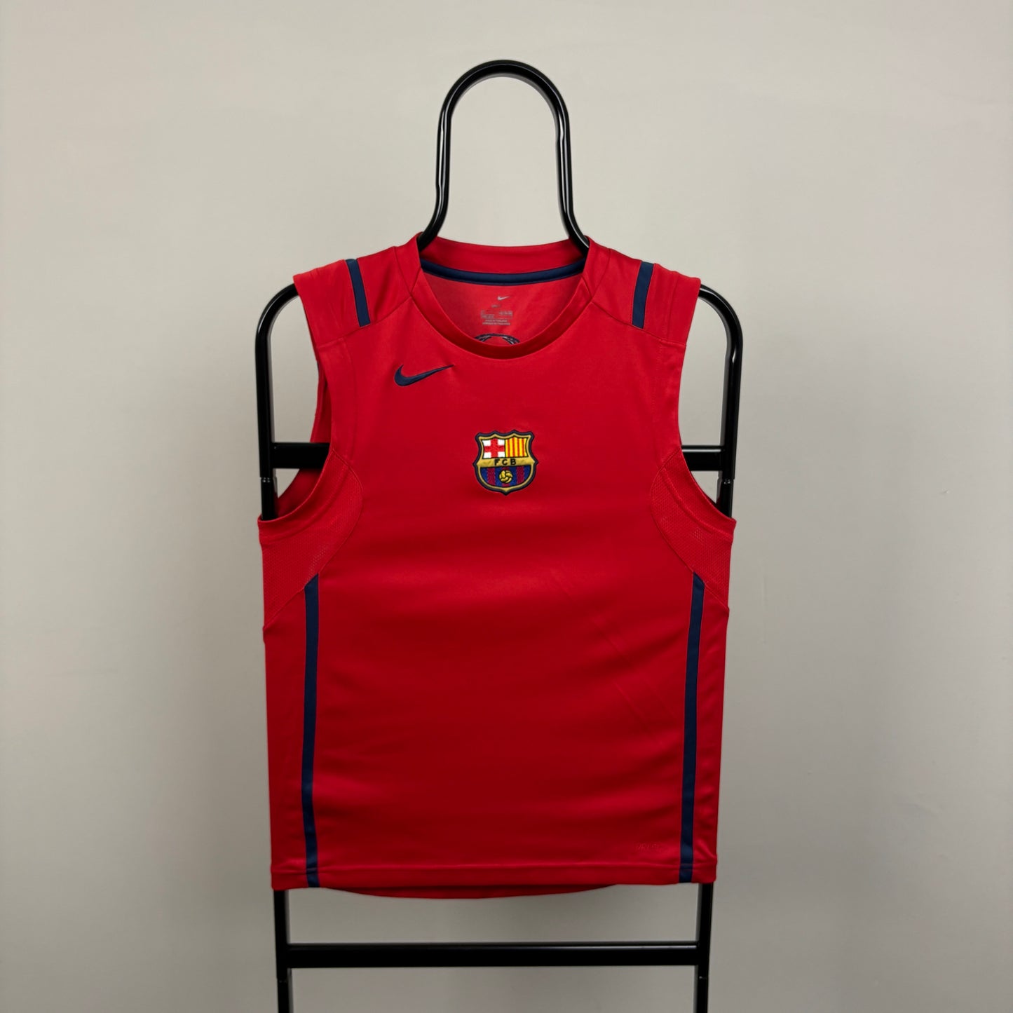 00s Nike Barcelona Vest T-Shirt Red XS