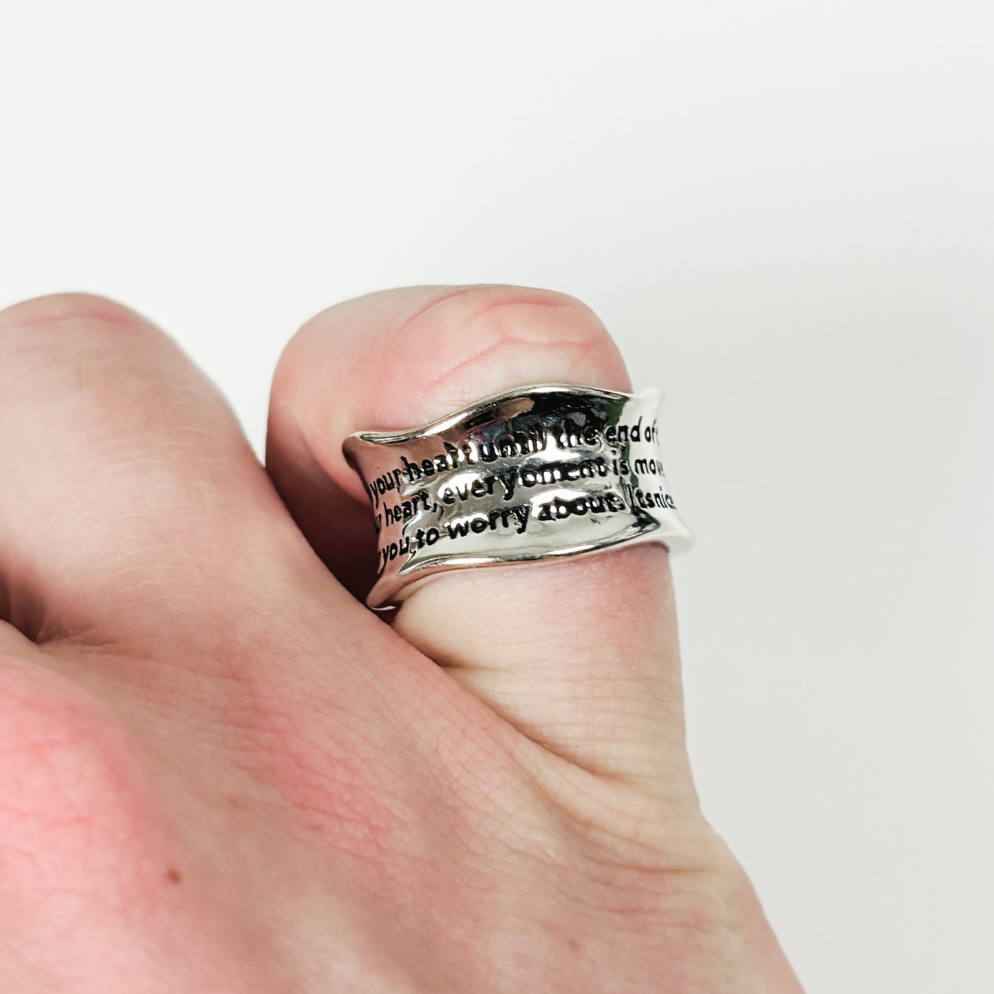 Vintage Storyteller Ring .925 Silver