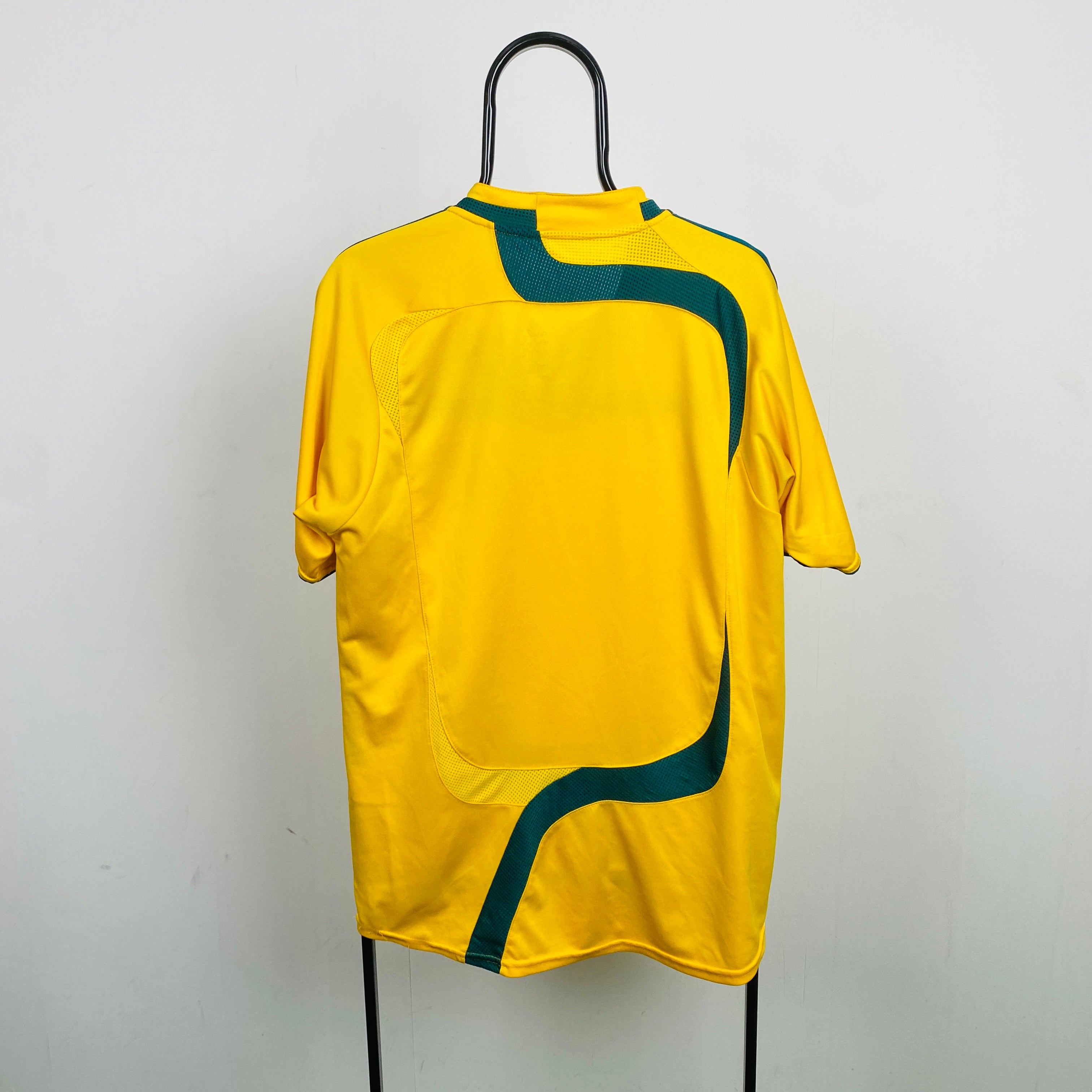 00s Adidas LA Galaxy Football Shirt T-Shirt Yellow XL