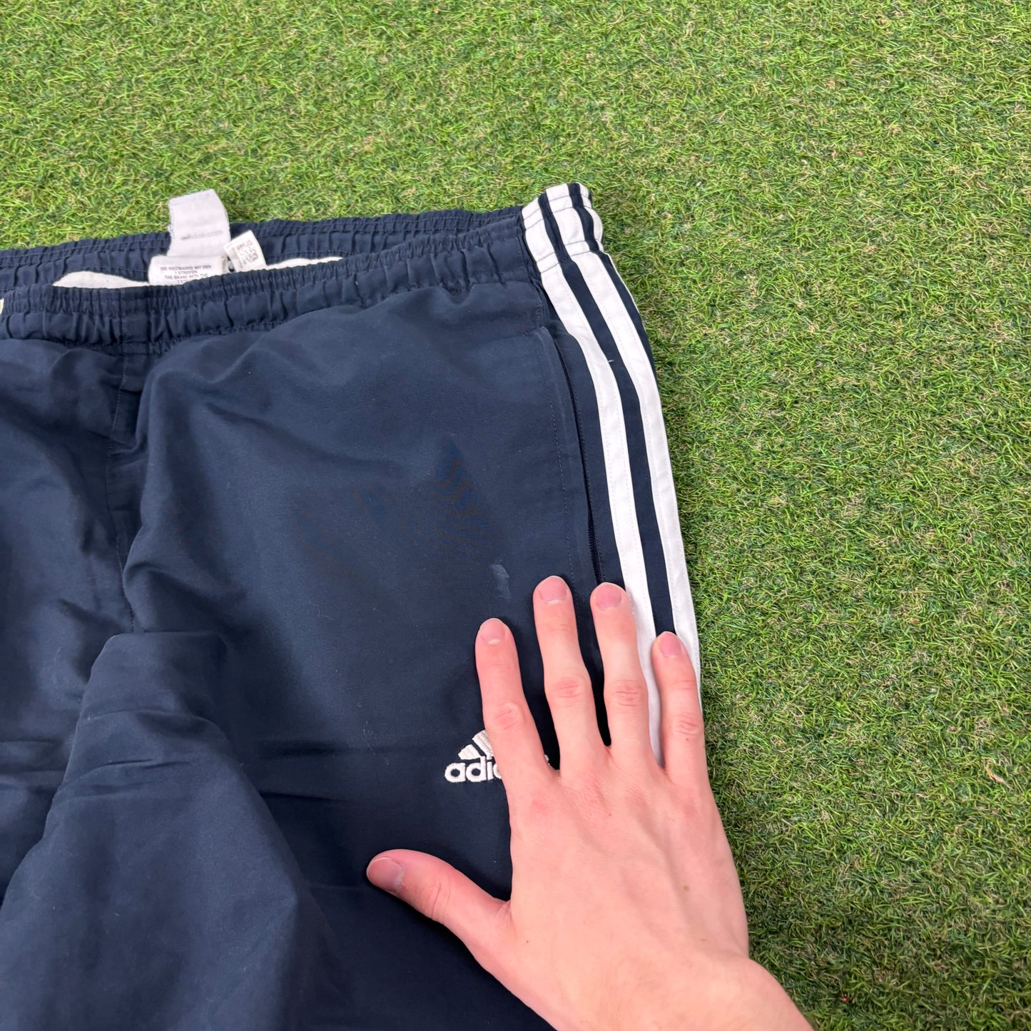 00s Adidas Piping Joggers Blue Medium