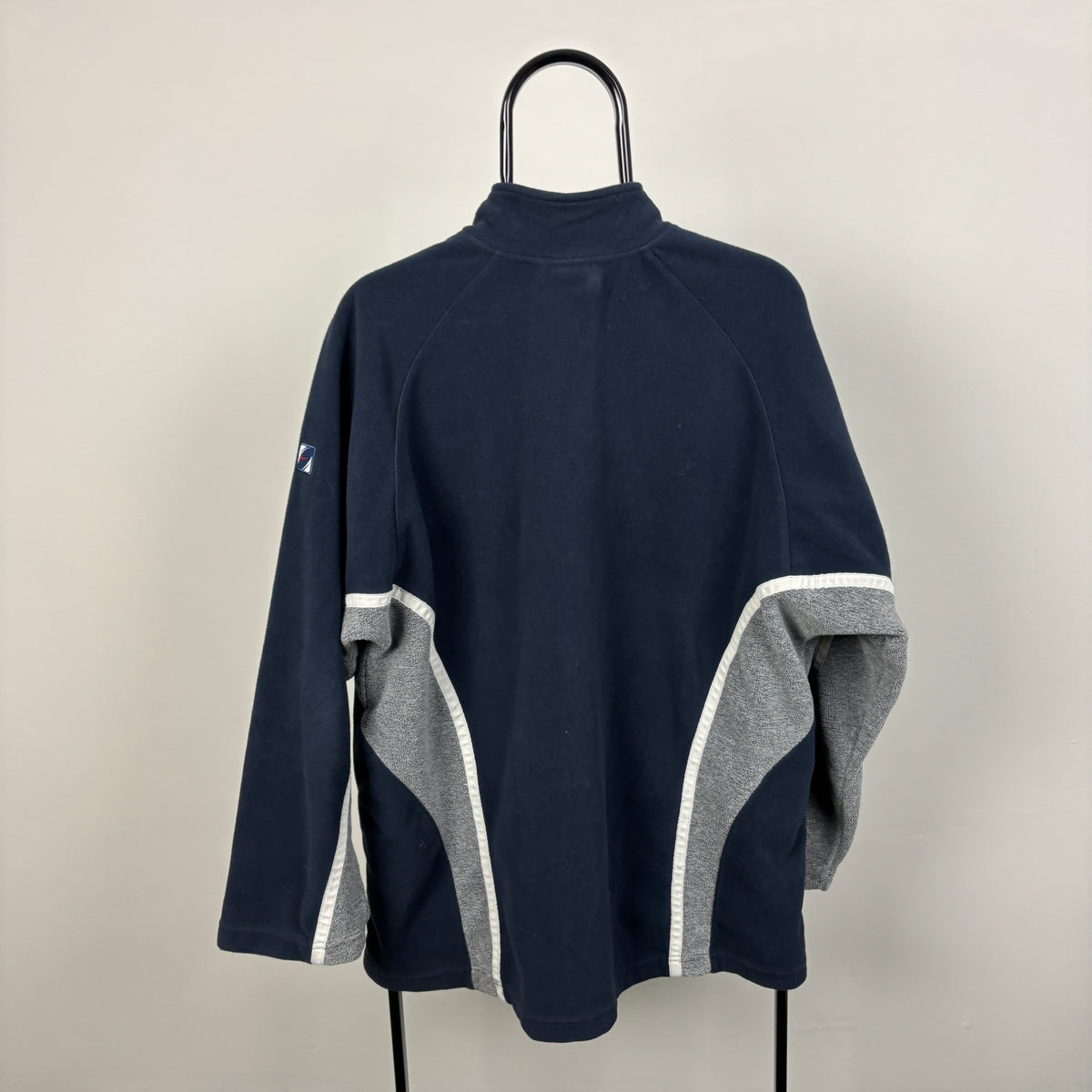 00s Nike England Rugby 1/4 Zip Fleece Sweatshirt Blue Medium